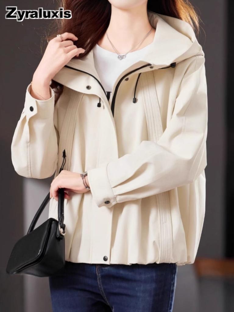 Short Windbreaker Jacket for Women Spring/Autumn Newest Fashion Casual Chic High-End Coat Top