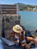 jazz straw hat for women simple ladies Sun hat Fedora Color-blocking summer hat unique beach hat French Panama hat men caps