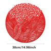 1pc Flower Round Placemat PVC Table Mats Heat Resistant Dining Table Decorative Mat Home Party Wedding Christmas Decoration