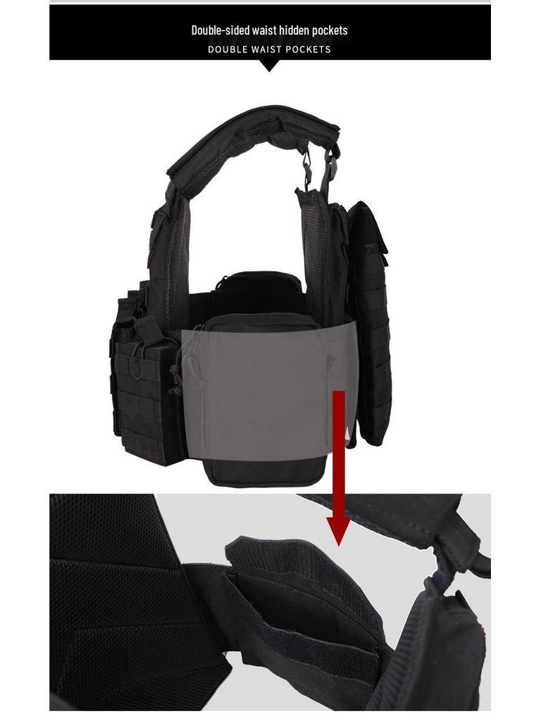 YAKEDA Breathable MOLLE Camouflage Tactical Vest for Outdoor Training