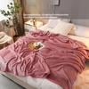 Coral Fleece Thick Blankets Flannel Warm Thin Quilt Nap Blanket Portable Travel Office Car Sofa Home Textile Multi-purpose