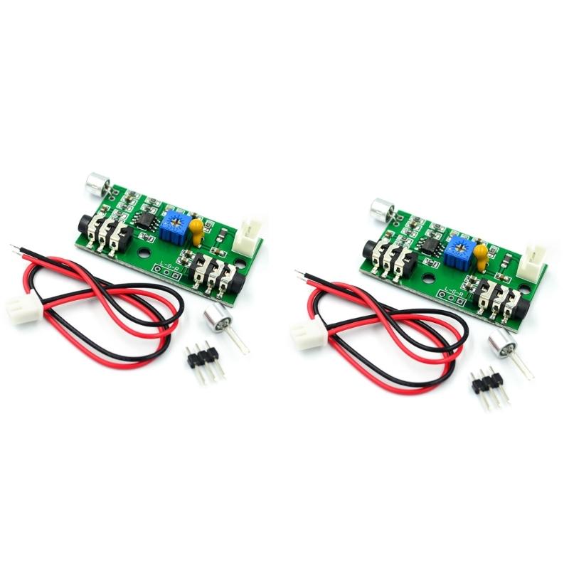 High Sensitivity Audios Amplification Board Microphone Amplifier Module Customizable Gains Adjustment 3.5mm Output 2.6-10V