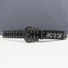 Crocodile Pattern Scorpion Rivet Leather Belt, Punk Y2K Unisex