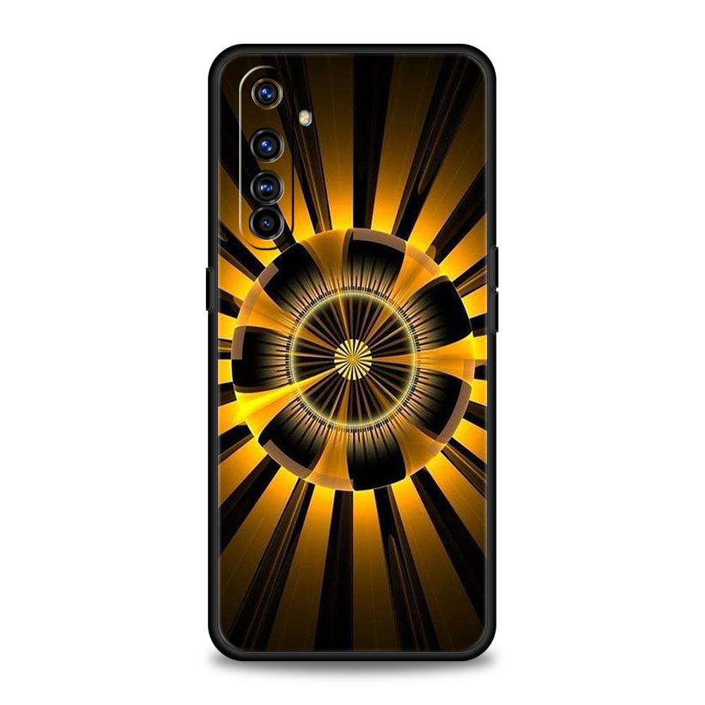 Retro Circular Totem Design Soft TPU For Realme 13 12 11 10 9 Pro Plus GT3 GT2 C21 C25 C35 C53 C55 C67 Pro 5G Phone Case Cover