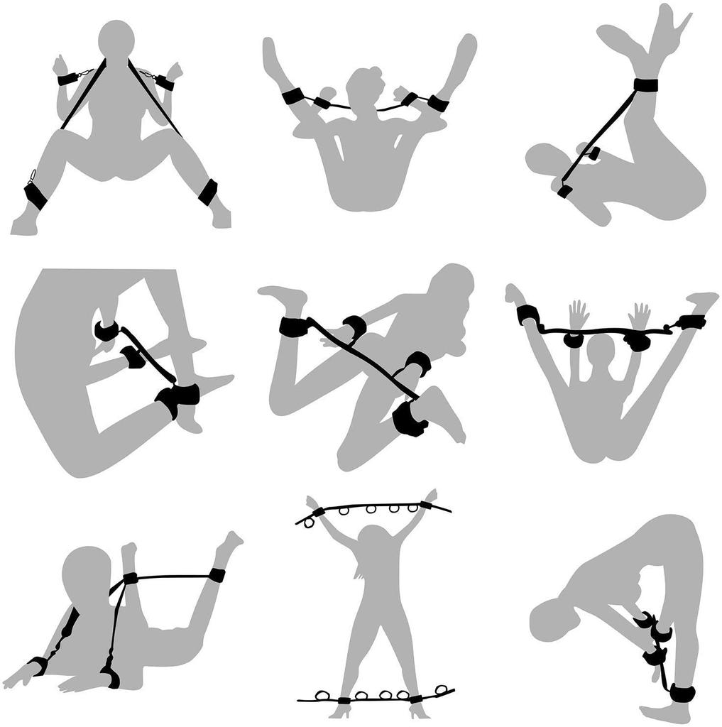BDSM Sexprodukte für Erwachsene Erotische Bondage Bettspiele Sex Bondage Set Frauen Handschellen Fußfesseln Sexspielzeug für Paare Anal