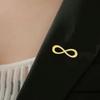 Teamer Infinity Symbol Endless Brooch Stainless Steel Pin Brooch Classic Vintage Clothing Minimalist Jewelry Gift 2026 New
