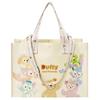 New Disney PE Tote Bag, Shopping Bag, Shoulder Bag, Handbag Trumpets Unisex Beige 400060433266