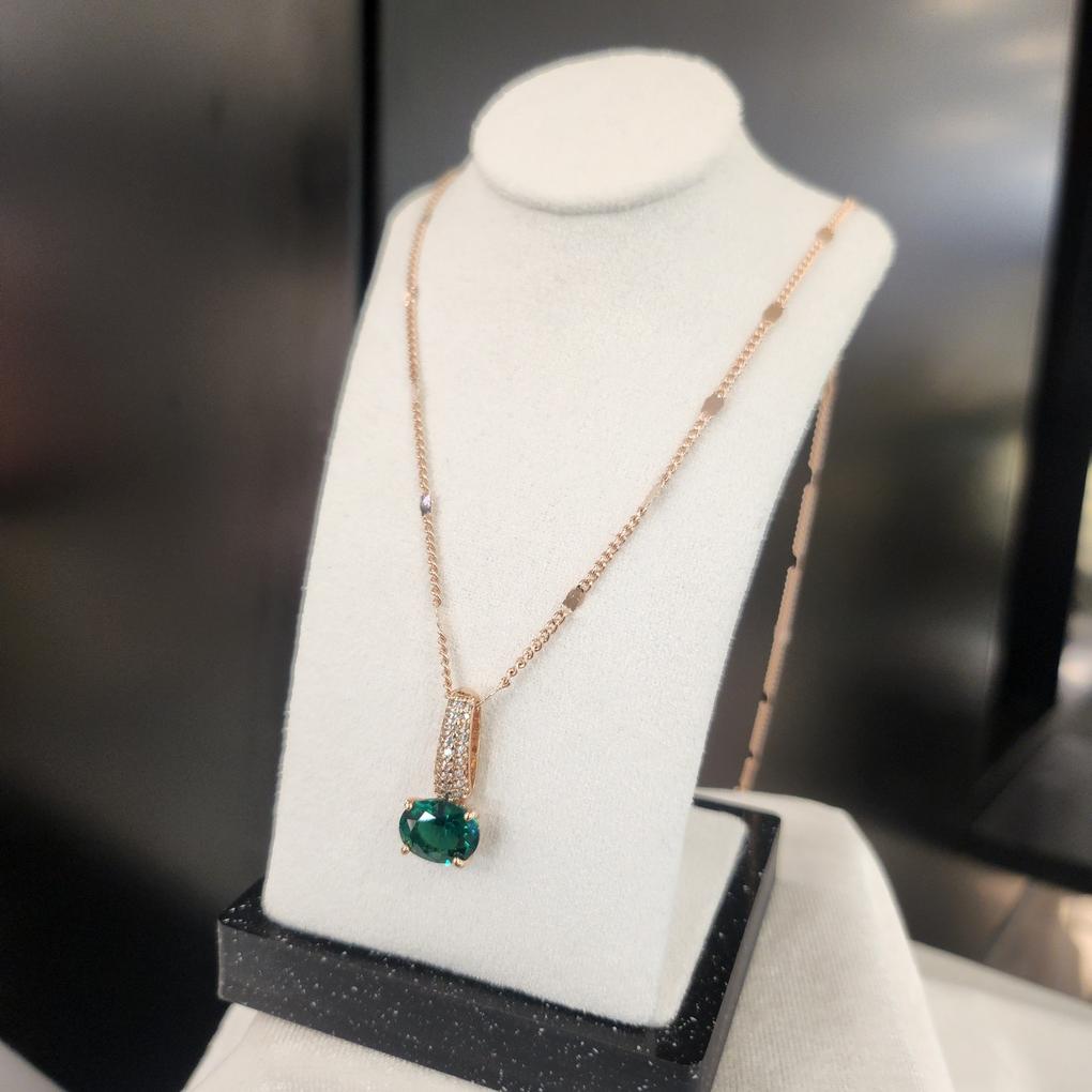 Atria Ruby Tepa Round N Necklace JQNNEIN0003RBF