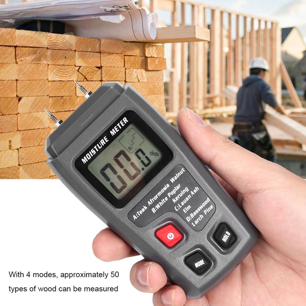 Digital LCD Handhold Wood Moisture Meter Damp Detector Hygrometer Tester Sensor