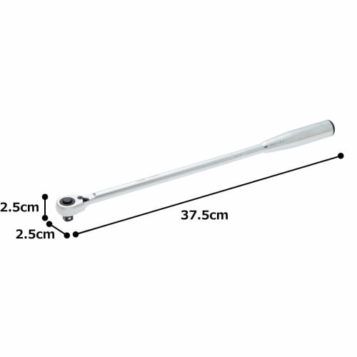 Tone RH3HWL Long Ratchet Handle (Hollow, Hold Type), 9.5mm (3/8") Drive