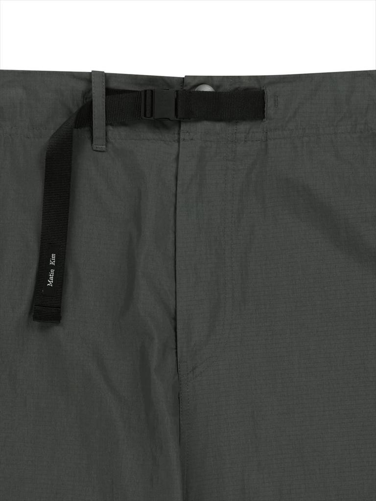 [Matinkim] STRAP BELTED PANTS FOR MEN IN CHARCOAL