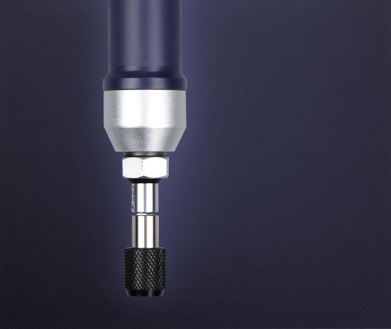 HEMUELE Adjustable Torque Screwdriver Handle with Free Spin Slip and Bit Holder