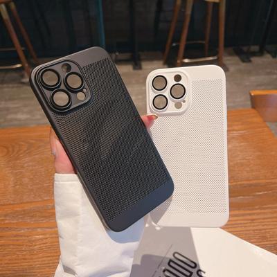 Apple 14 Cooling Phone Case IPhone 13pro Ultra-thin Mesh Shell Lens Film Creative Anti-fall PC Hard Case