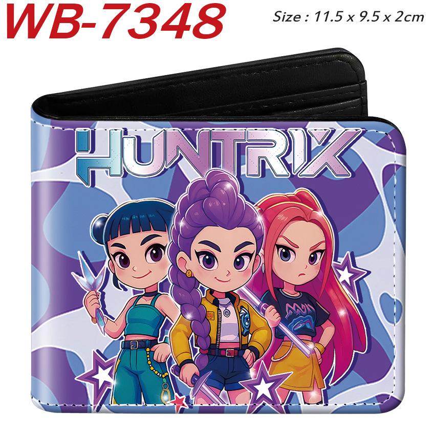 K-Pop Demon Hunters Pu Leather Two-fold Short Wallet and Practical