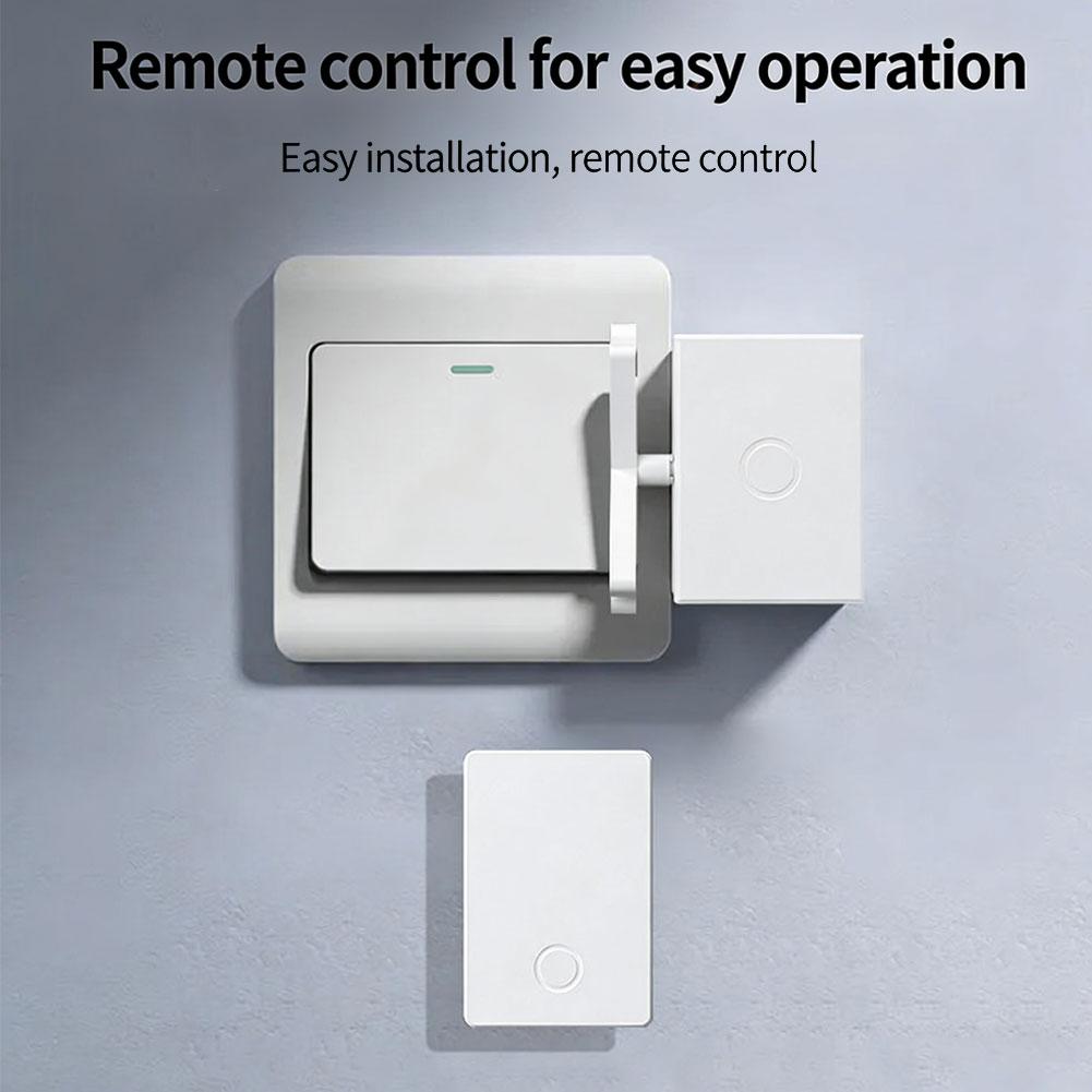 1Set Wireless Control Light Switch Off Tool Automatic Button Pusher Intelligent USB Rechargeable Lazy Remote Control Switch