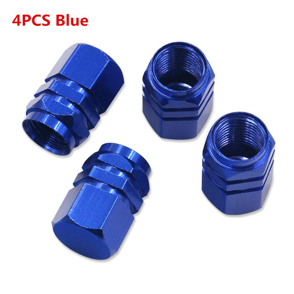 4/8PCS Car Tire Stem Valve Caps Aluminum Alloy Car Wheel Tire Valve Rim Stem Covers Airdust Waterproof For Automobiles Motorcycl