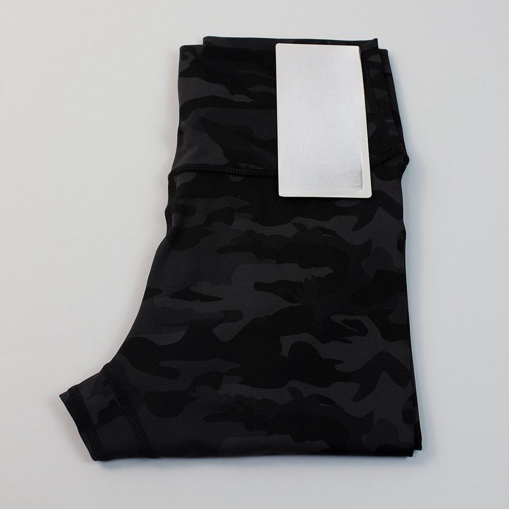 

Женские леггинсы для йоги с камуфляжным принтом и высокой посадкой - Ощущение обнаженности, Влагоотводящие фитнес-брюки S