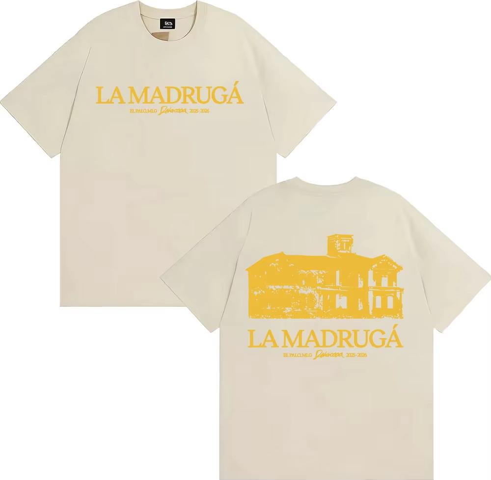 Delaossa La Madruga Cortijo 20252026 Graphic T Shirt Mens Clothing Cotton Short Sleeve T Shirt Harajuku Gothic Vintage Tshirt