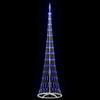 LED Christmas Tree with 290 LEDs and Stand Blue 250 cm Metal