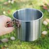 Rongguang 304 Stainless Steel Portable 2-Piece Camping Cookware Set
