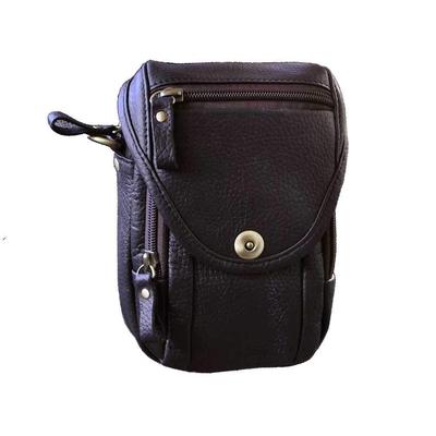 Genuine Leather Small Messenger Shoulder Satchel Waist Multifunctional Bag with Mobile Storage Waist Belt Size 269 Le'aokuu Men's Bag, Bag,