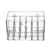 18-Grid Acrylic Flip-Top Lipstick Holder - Dustproof, Transparent Lip Gloss Organizer