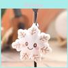 Plush Snowflake Leaf Keychain With Pp Cotton Fill For Kids And Adults