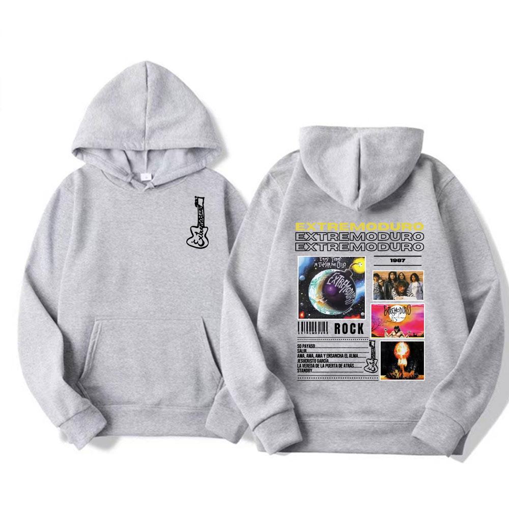 

Rock Band EXTREMODURO Tour 2025 Cover Print Hoodie Men Women Fashion Vintage Long Sleeve Hoodies High Quality Fleece Sweatshirts 3XL