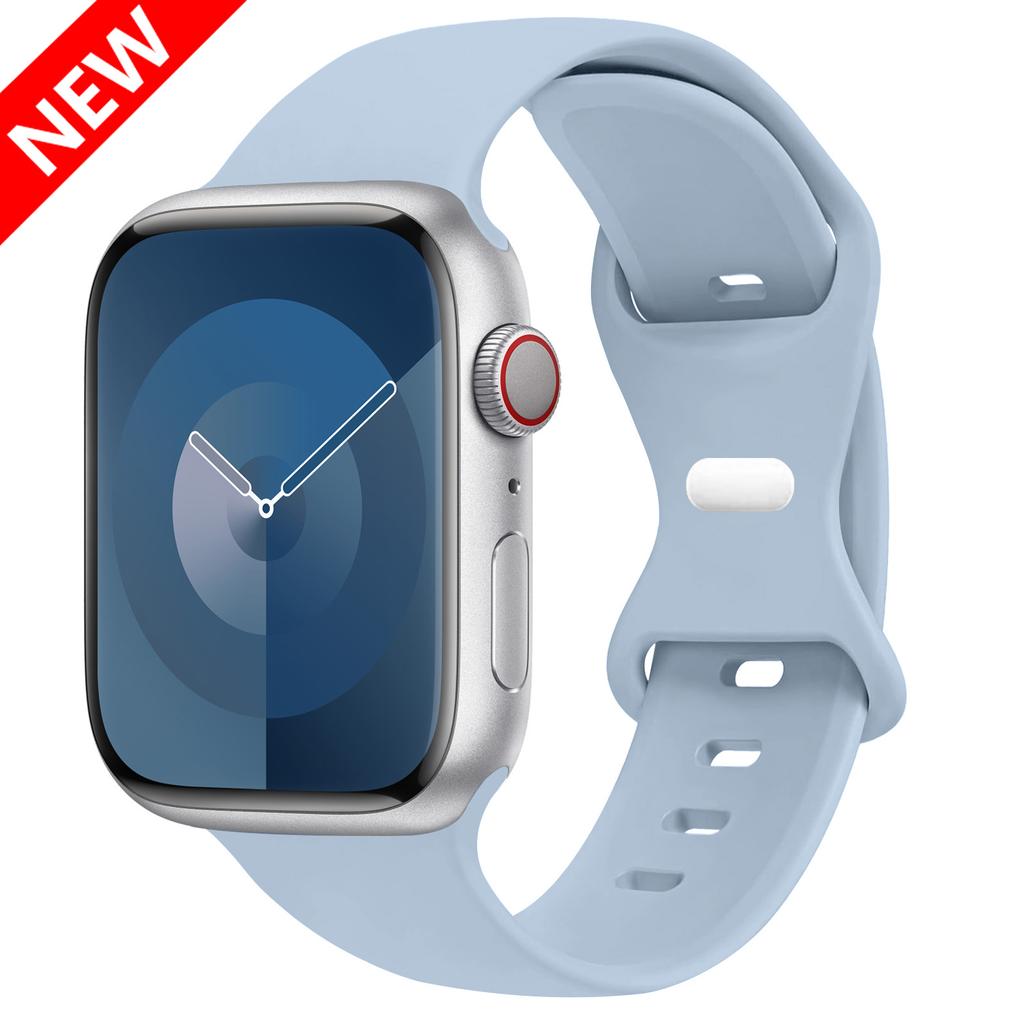 Silicone Strap For Apple Watch Band 44mm 45mm 41mm 40mm 49mm 42mm 38mm 46MM Sport Bracelet iWatch Series Ultra 2 SE 10 9 8 7 6 5