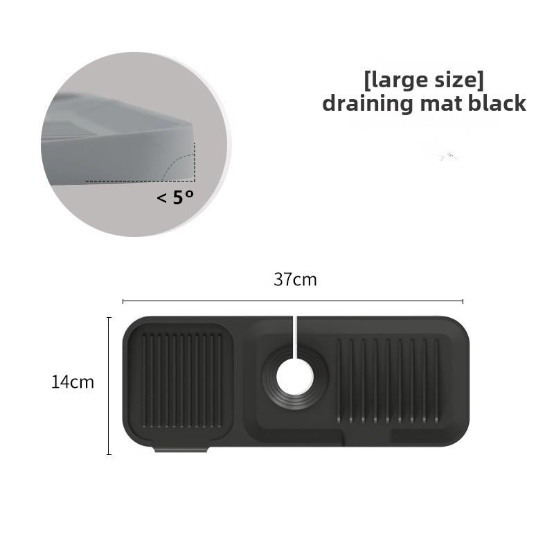 Silicone Faucet Drain Pad - Waterproof Kitchen & Bathroom Splash Mat