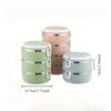 Simple Green Stainless Steel Multi-layer Lunch Box Suitable Office Worker Portable Insulated Dinner Box Large Capacity Rice Box