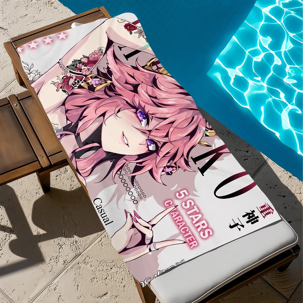 Anime girl Towel Beach Quick Dry Soft Pool Towels Gift for Travel Gym Shower Camping sports