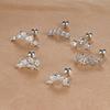1PC 6 Styles Stainless Steel Mini Zircon Cartilage Piercing Stud Earring For Women Helix Tragus Piercing Women's Body Jewelry