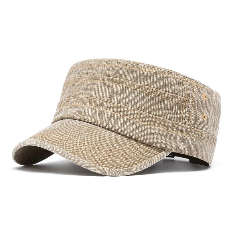 Platt hatt Herr vår sommar sportkeps utomhus solskydd solhatt