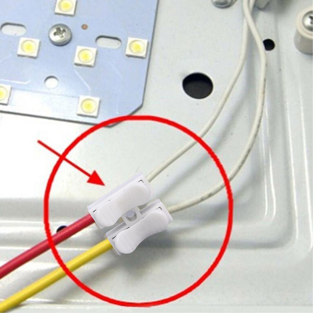 55PCS CH-2 Quick Connect Terminal 220V 10A Wire Branching And Parallel Connector Reusable & Quick-Connect Design