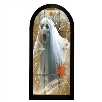 Miroir Nouveauté Halloween Avec Yeux Effrayants, Miroir LED, Apparition de Maison Hantée Effrayante Pour Intérieur/Extérieur
