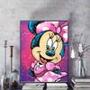 Disney Diamond Painting Minnie Mouse Splatter Graffiti Style Illustration Mosaic Embroidery Diamond Painting Cross Stitch Home Decoration 5D DIY