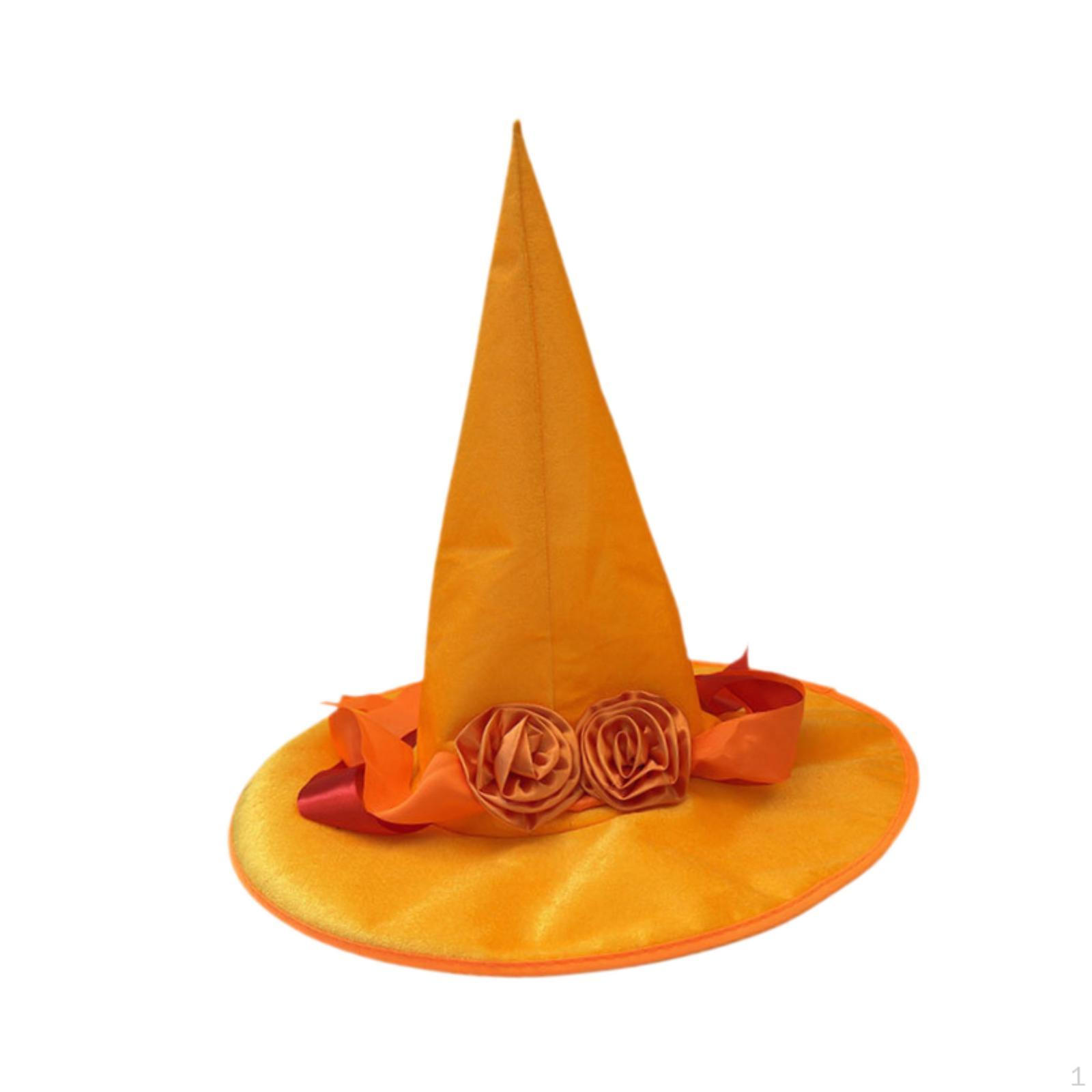

Хэллоуин Ведьма Шляпа Декоративный Реквизит Волшебник для Вечеринки Сувенир Подарок Карнавал оранжевый