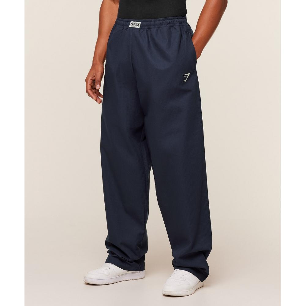 Gymshark Straight Leg Pumper Pants Heavy Blue A4b8b Uctn