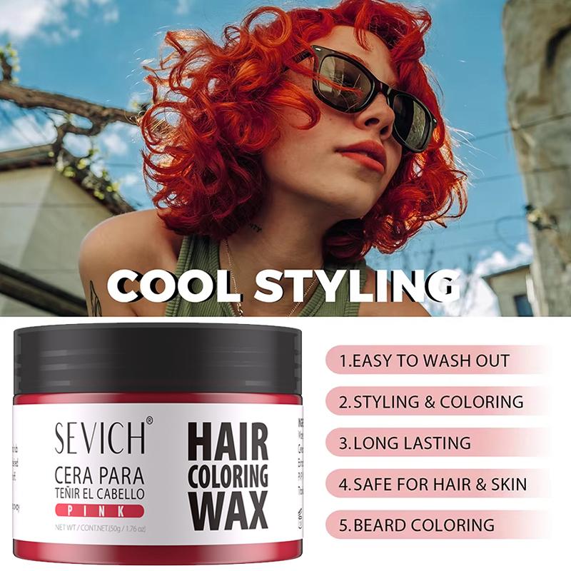 13 Colors Temporary Hair Color Wax SEVICH Long Lasting Easy To Wash Hair Dye Mud Kids Diy Hair Colour Cream Party Hair Mud Hair Styling