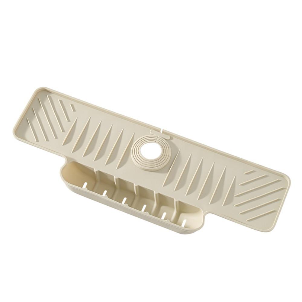 Quick Dry Silicone Water-draining Mat Non Slip Water Drip Catcher Faucet Splash Pad Bathroom Use