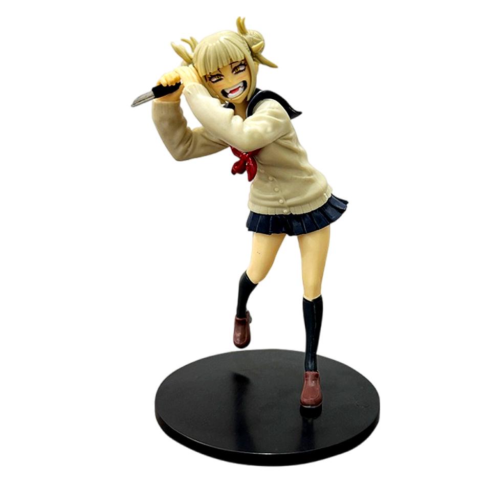 2pcs My Hero Academia Anime Figure - Himiko Toya in Uniform Battle Version Cute Action Figure Collectible Model Gift for Fans