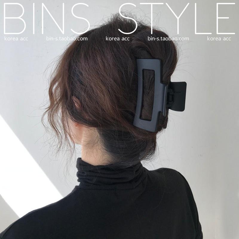 Small Black Claw Clip for Women - Hair Accessory for High Ponytail & Hairpin