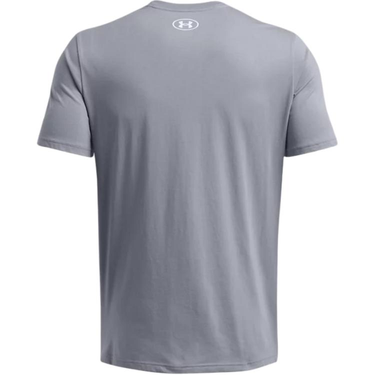 Under Armour Pánské tričko s krátkým rukávem s logem, rychleschnoucí, šedé 1382911-036