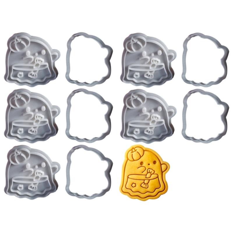 5 Set Biscuit Molds Baking Accessories Halloween Cookie Moulds Biscuit Molding Baking Supplies Suitable for Baking