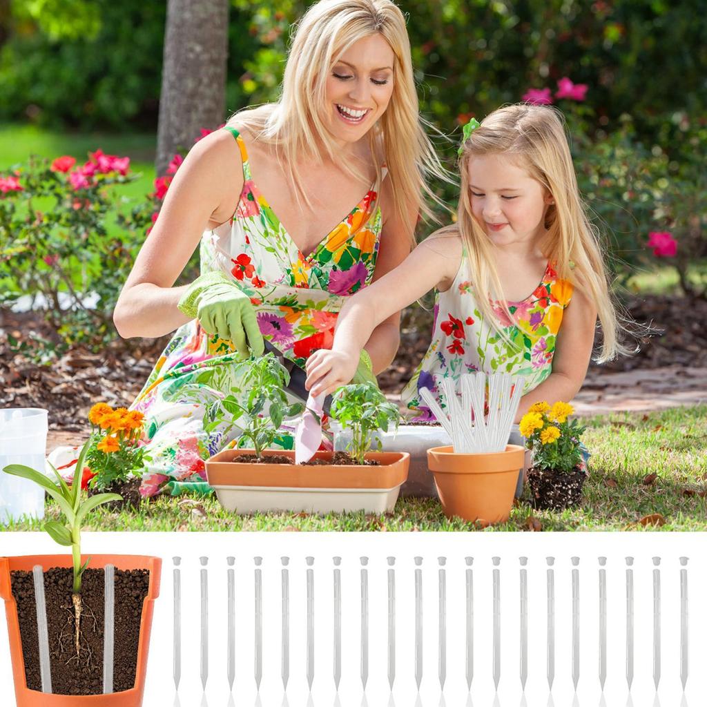 Plant Aeration Tubes 20-Piece Plant Soil Aeration Tube For Gardening 9.8 Inches Prevent Overwatering Ventilation Sticks For