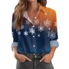 Women'S Shirt Fashion Casual Elegant Evening Blouses Color Polka Dot Top Print Shirt Women'S Long Sleeve Lapel Button Down Shirt