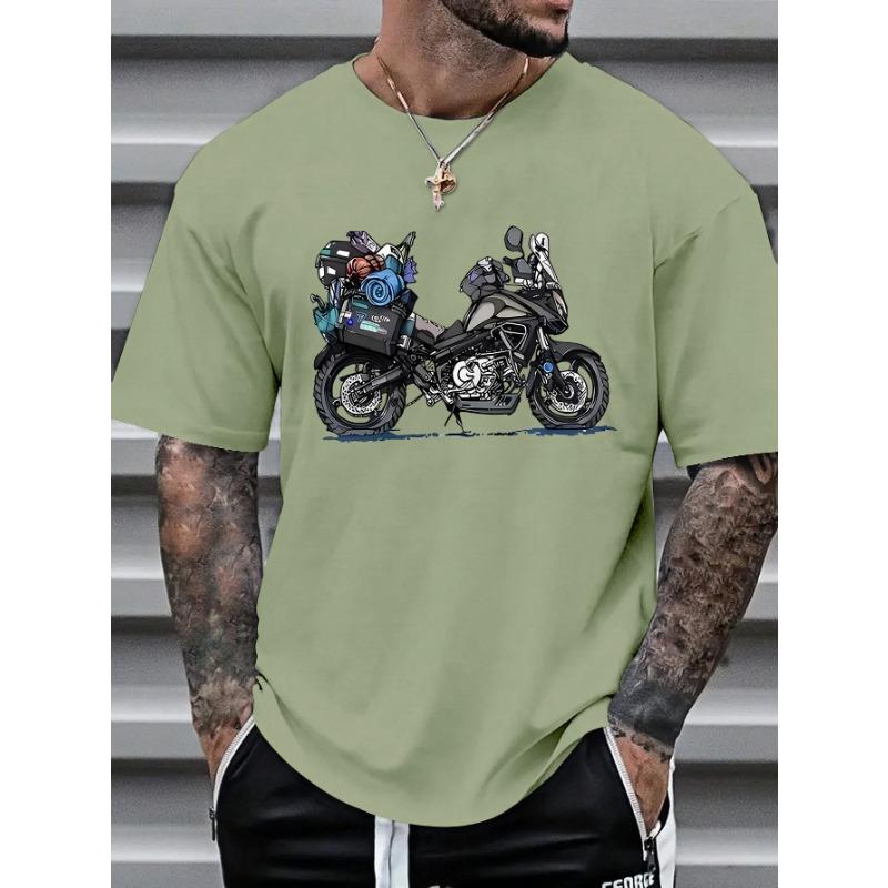 Men's Fashion Trend Short Sleeve Printed Shirt