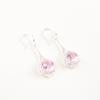 Natural Morganite Gemstone 925 Solid Silver Jewelry Zircon Women Earrings 1.86" CZE-7-13