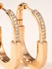 Boucles d'oreilles forme cadenas clous d'oreilles avec diamants bijoux de haute qualité cadeaux pour le port quotidien, hommes et femmes ne sont pas limités à fait main